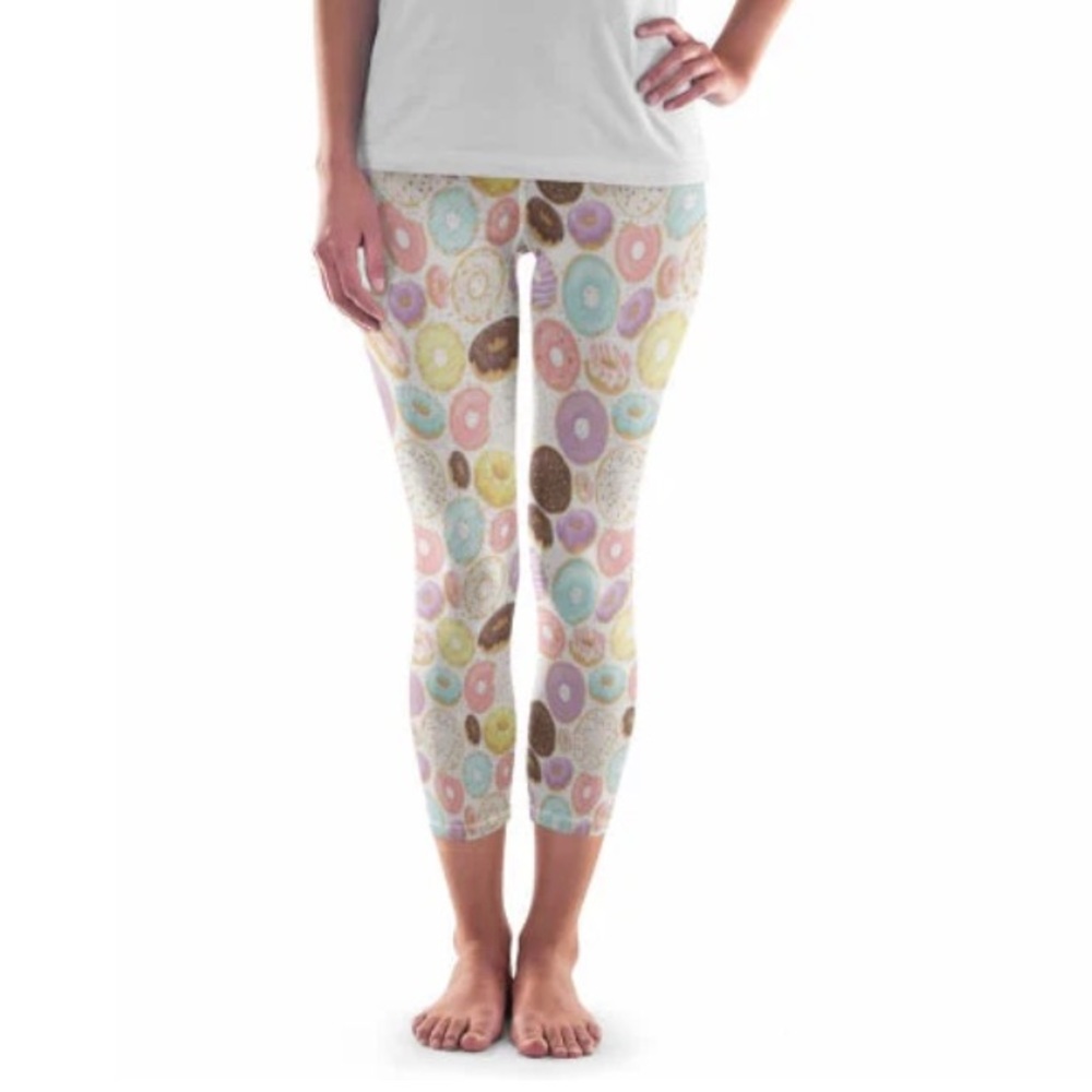 My Lala Lovely Donut Capri Leggings